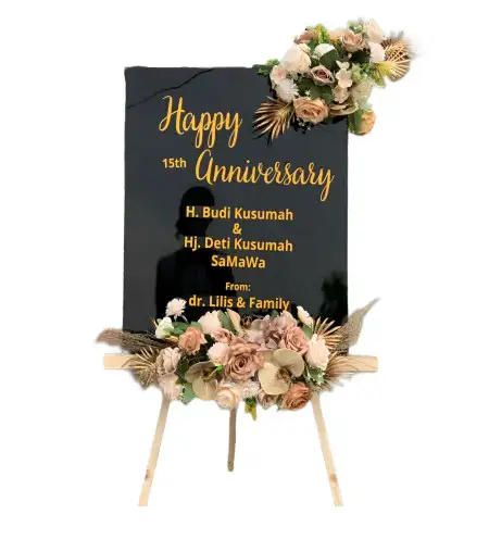 Papan Bunga Akrilik Meranti Pandak